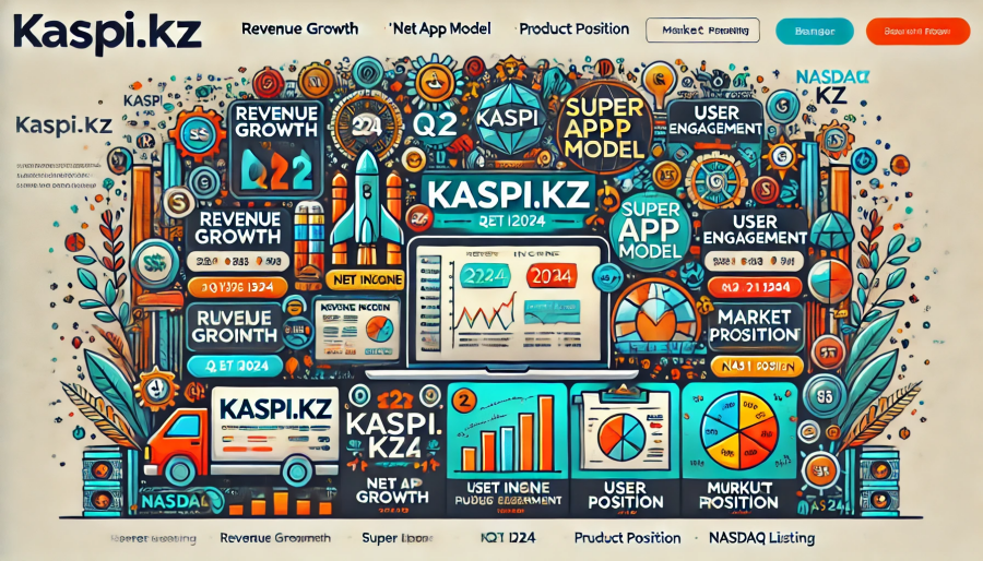 Kaspi.kz JSC (KSPI) поделилось финансовыми результатами за второй квартал и первое полугодие 2024 года.